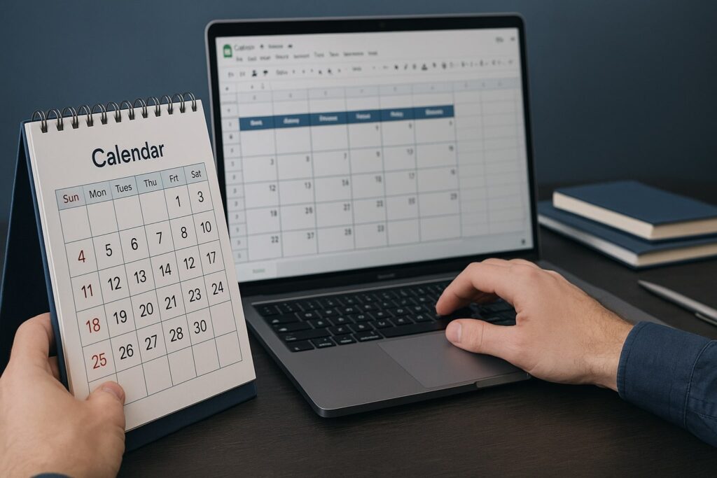 how to insert a calendar in google sheets, calendar