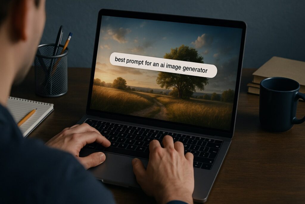 best prompt for an ai image generator, image