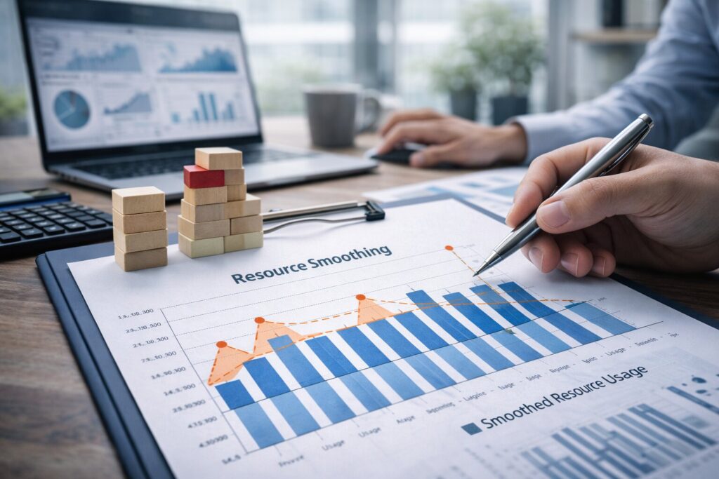 Resource smoothing as a practical strategy for stabilizing workload and performance
