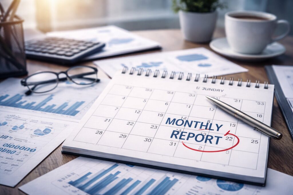 Monthly reporting as a strategic tool for disciplined decision-making