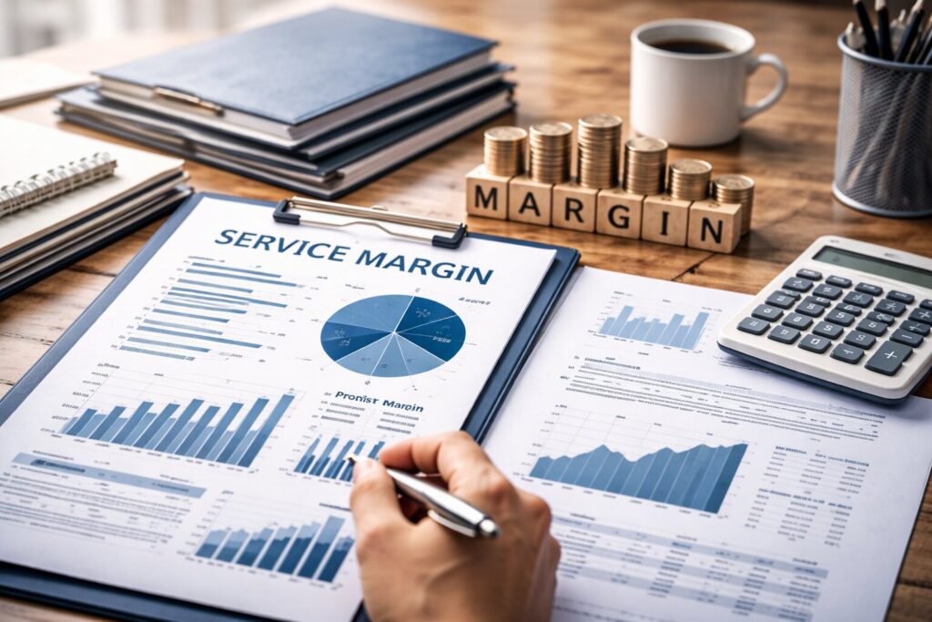 service margin, service